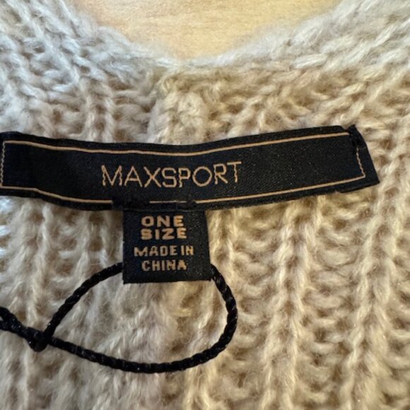 NWT Max Sport Sweater Cape OS - Picture 6 of 9